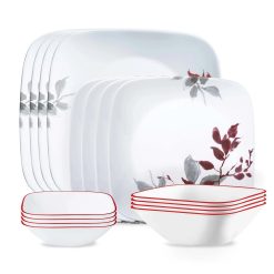 Kyoto Leaves 16-piece Dinnerware Set, Service for 4