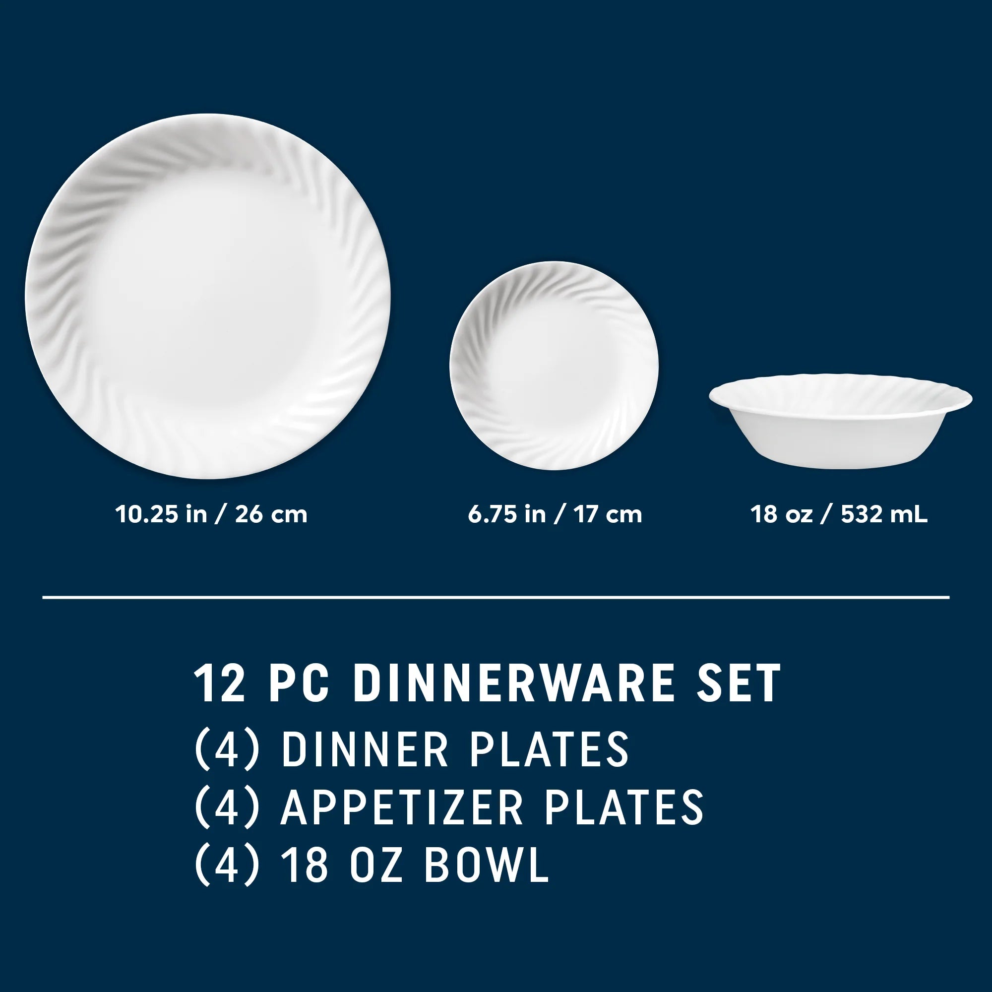 Enhancements 12-piece Dinnerware Set, Service for 4 - Image 5