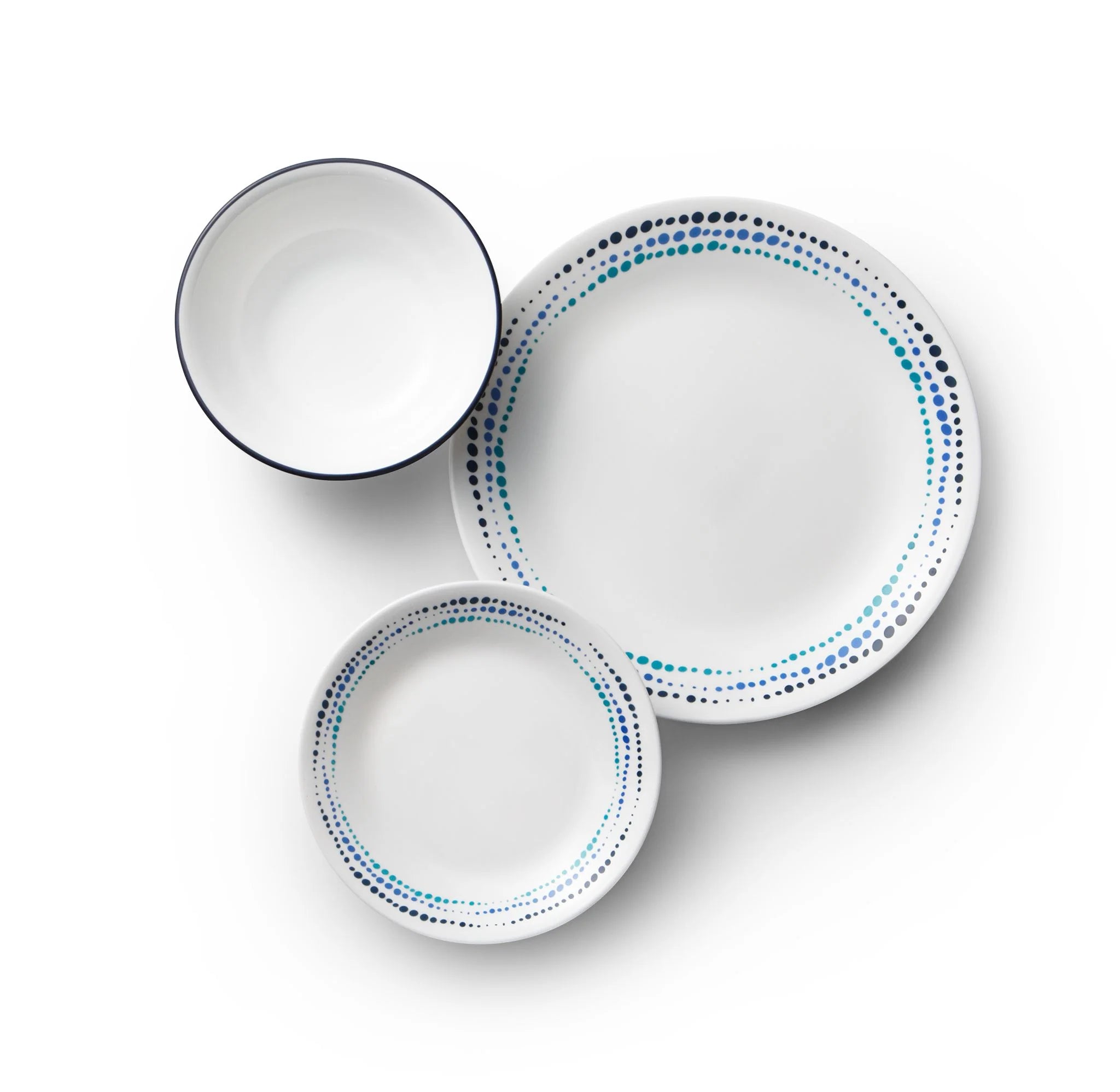 Ocean Blues 18-piece Dinnerware Set, Service for 6