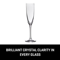 Alternative view of Tokyo Temptation Champagne Glasses (4-Pieces), 5-ounce, Dishwasher Safe, Lead-free Crystalline