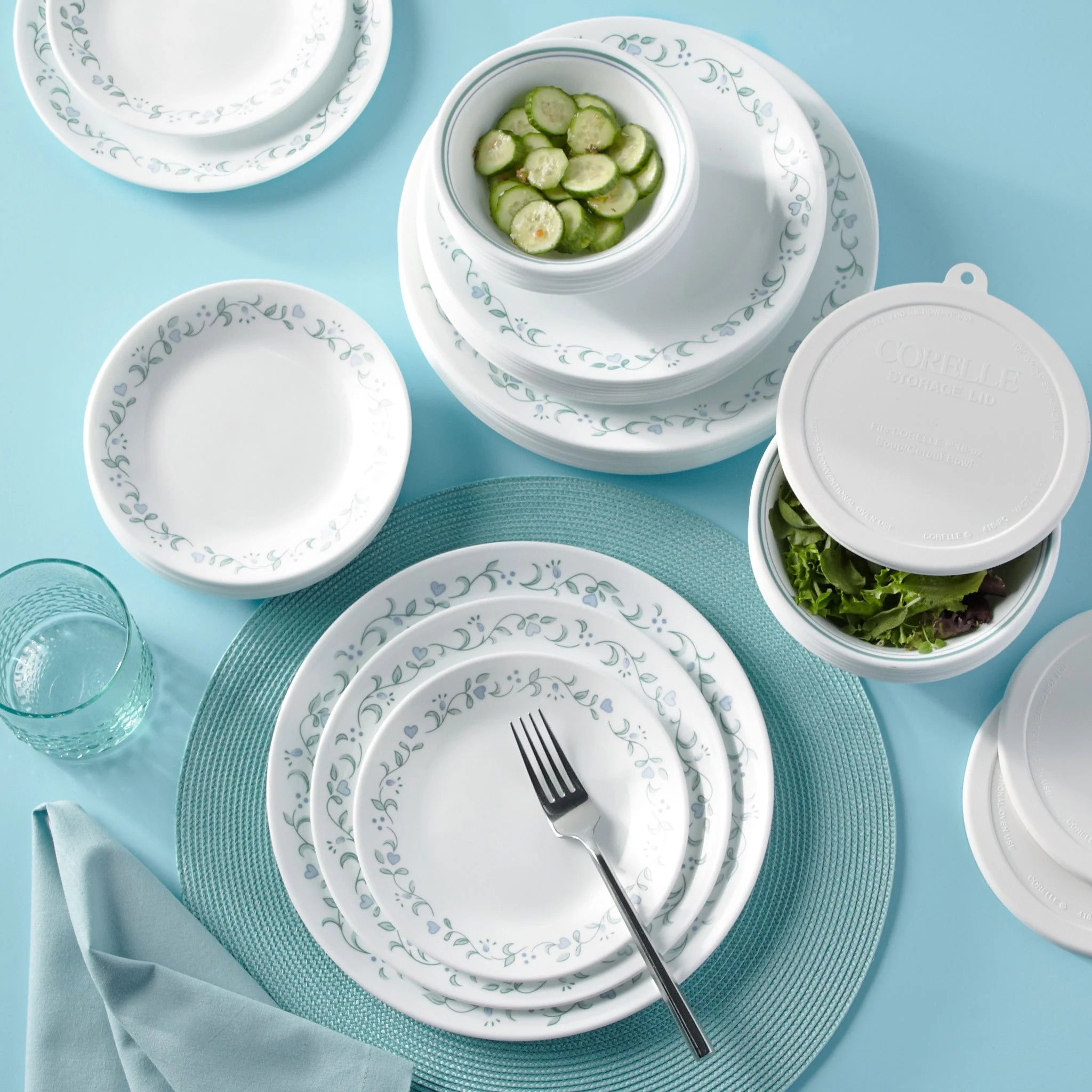 Country Cottage 66-piece Dinnerware Set, Service for 12 - Image 8