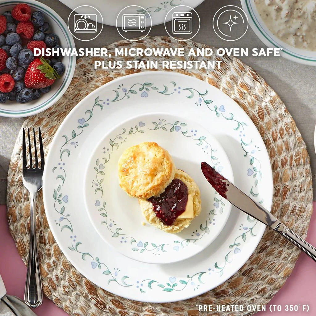 Country Cottage 16-piece Mugless Dinnerware Set, Service for 4 - Image 5