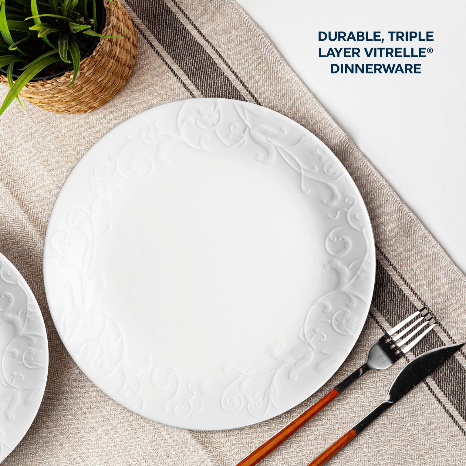 Bella Faenza 12-piece Dinnerware Set, Service for 4 – Lightweight ...