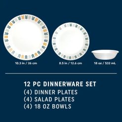 Alternative view of Anders 12-piece Dinnerware Set, Service for 4