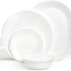 Winter Frost White 38-piece Dinnerware Set, Service for 12