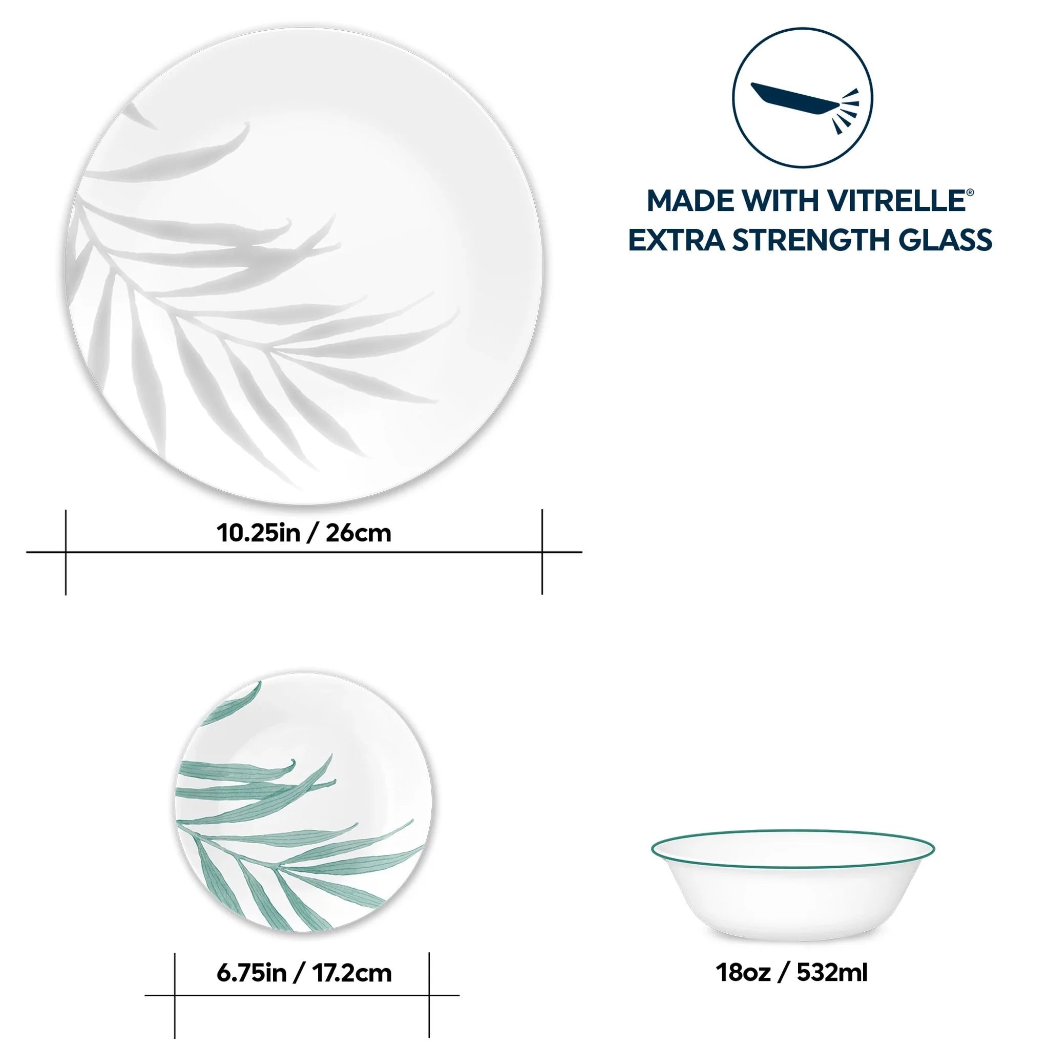 Solar Print 18-piece Dinnerware Set, Service for 6, EXCLUSIVE - Image 2