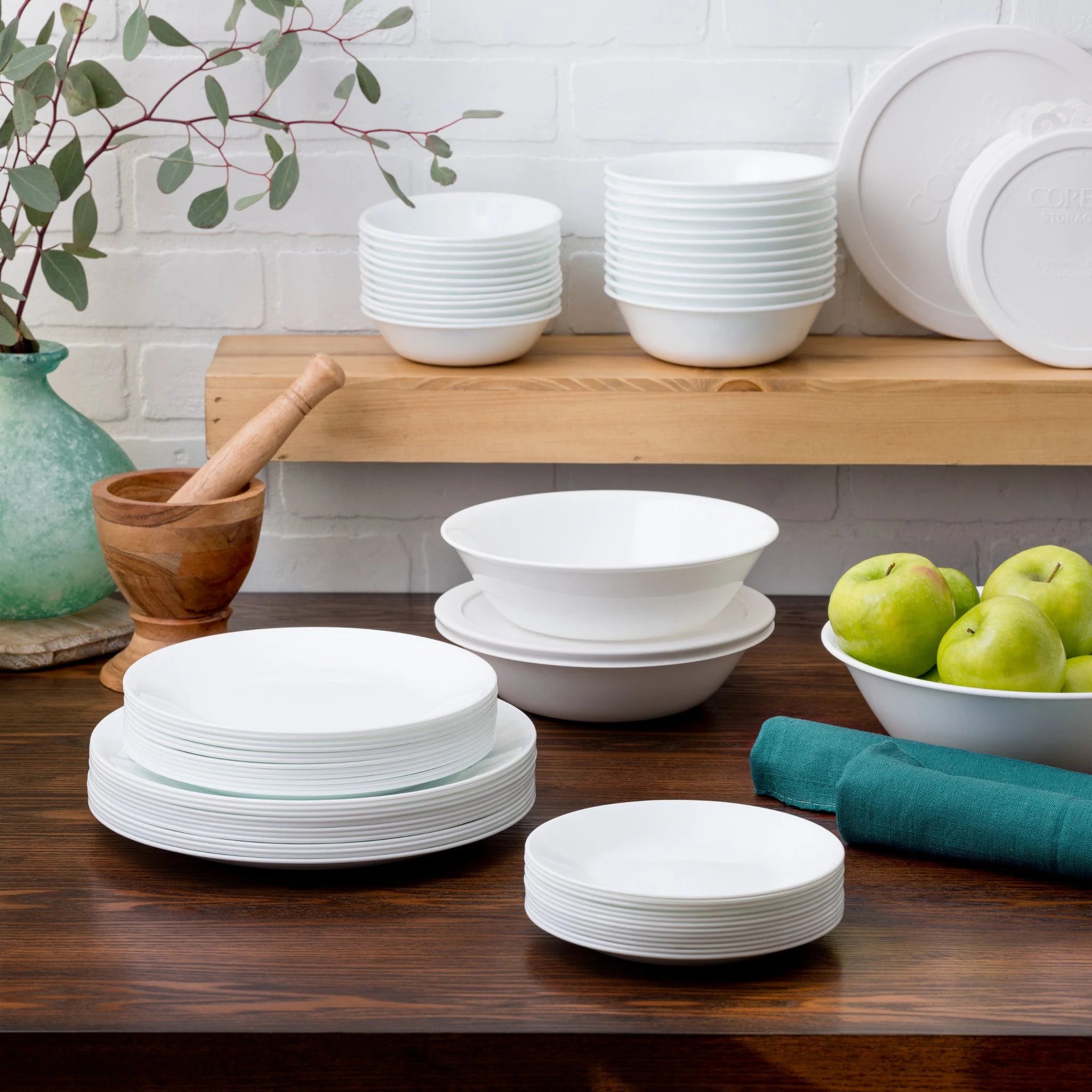 Winter Frost White 78-piece Dinnerware Set, Service for 12 - Image 3