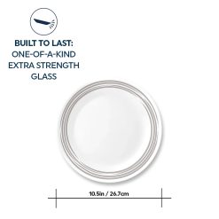 Alternative view of Brushed Silver 10.25 Dinner Plate