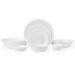 Winter Frost White 50-piece Dinnerware Set, Service for 8, EXCLUSIVE