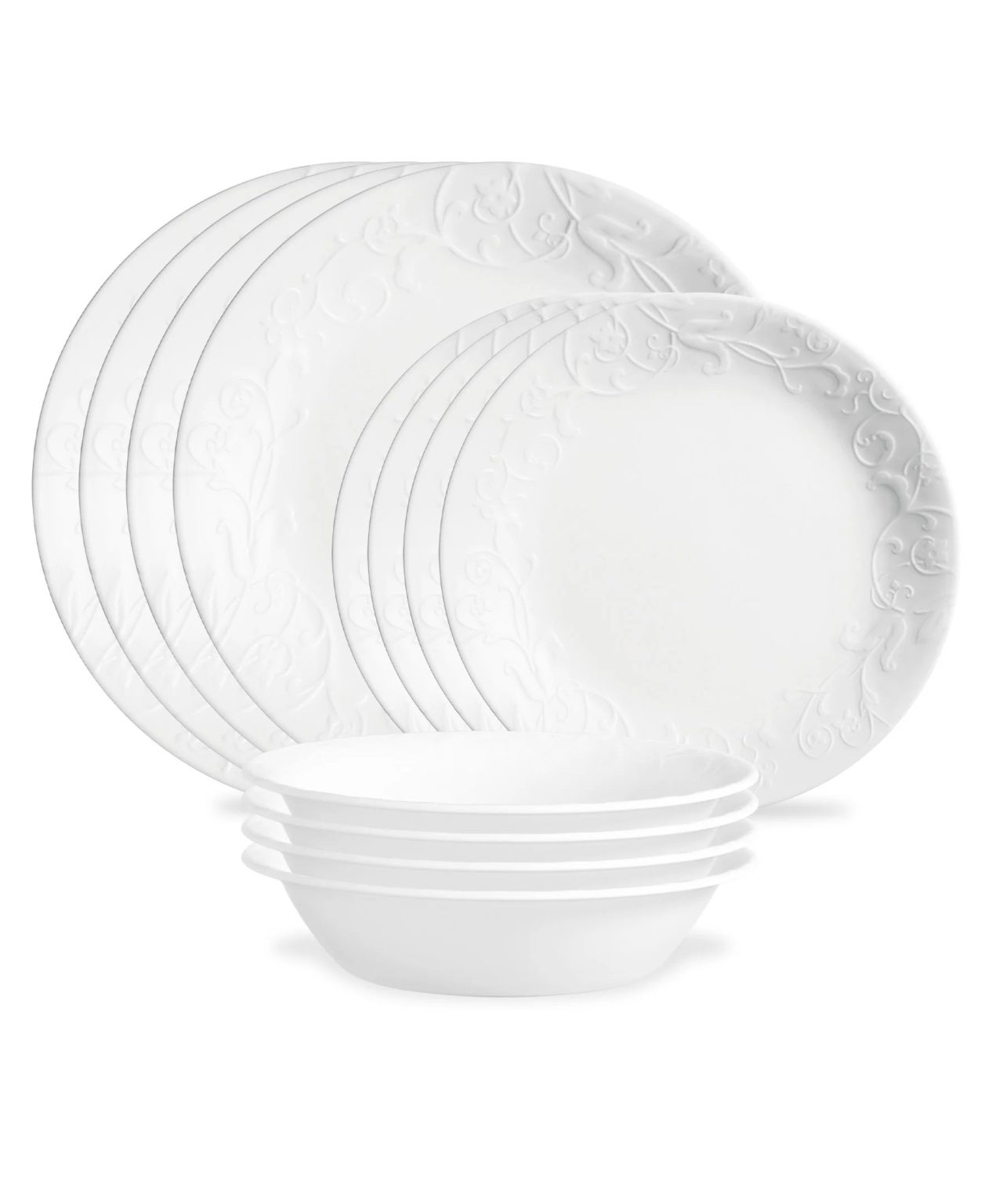Bella Faenza 12-piece Dinnerware Set, Service for 4 – Lightweight ...