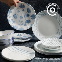 Alternative view of Botanical Stripes 18-ounce Cereal Bowls, 6-pack