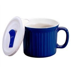 20-ounce Blue Meal Mug? with Vented Lid