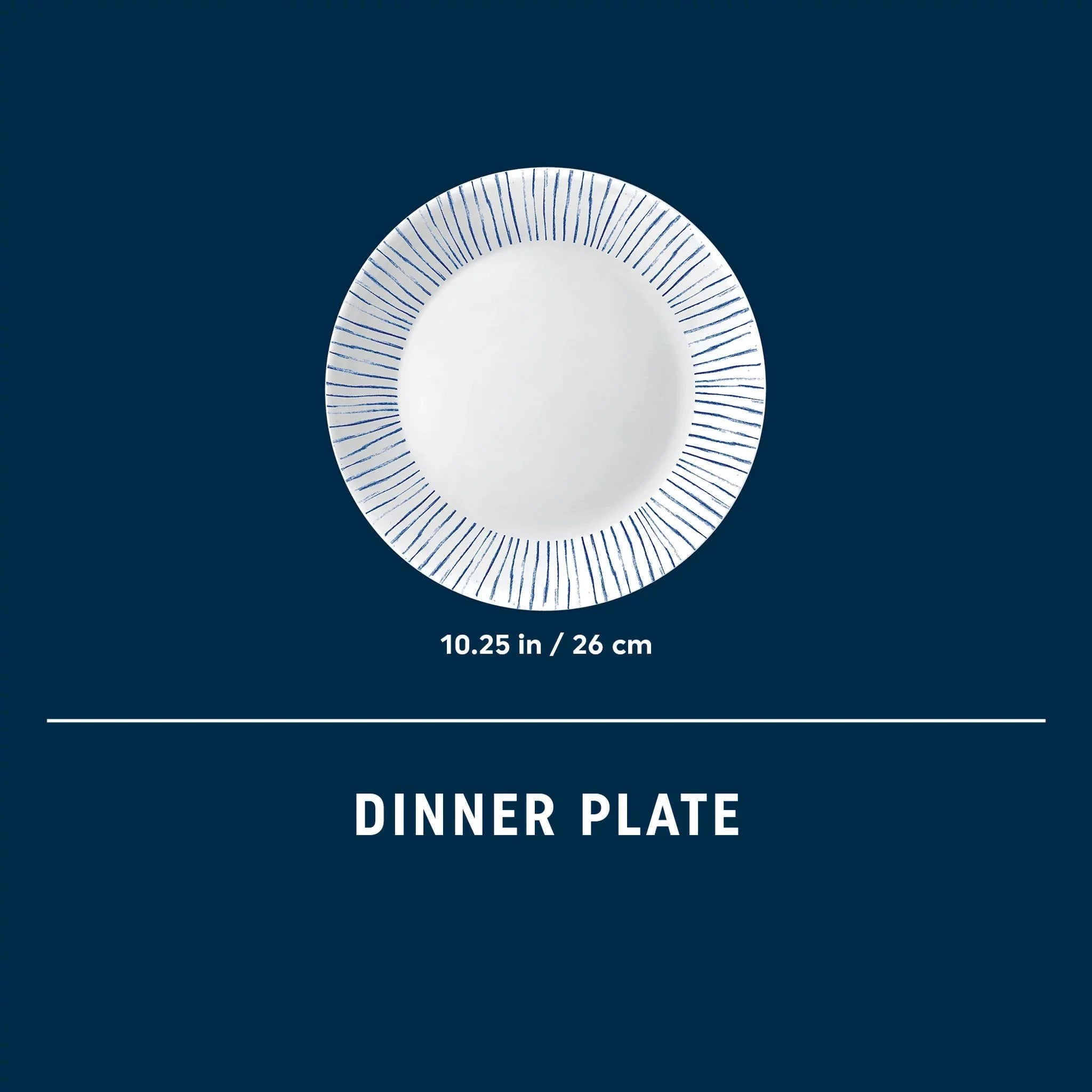 Botanical Stripes 10.25 Dinner Plate - Image 3