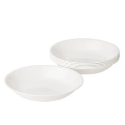 Winter Frost White 20-ounce Meal Bowls, 6-pack