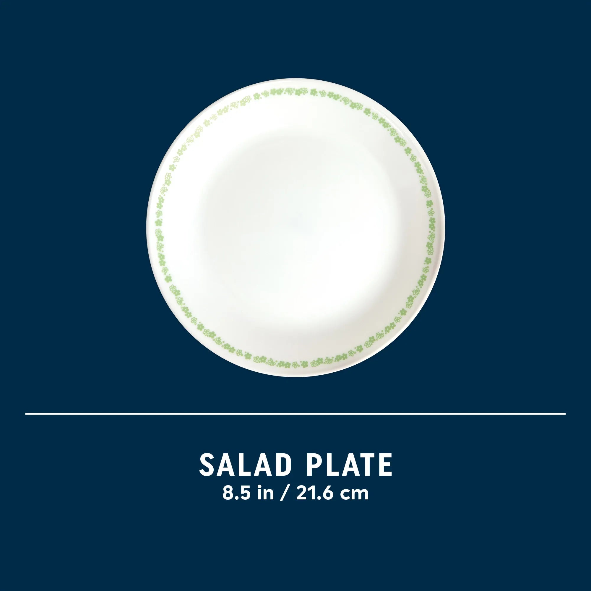 Spring Blossom Green 8.5 Salad Plate - Image 7