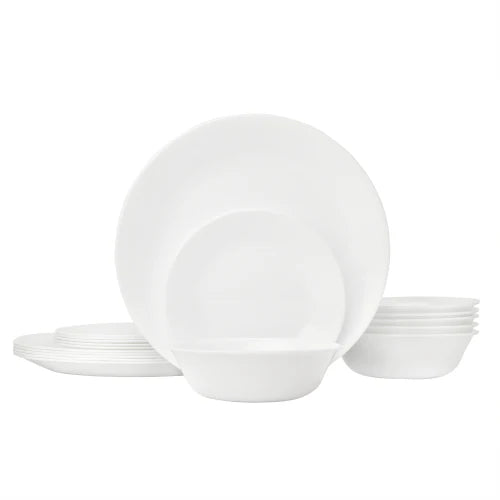 Winter Frost White 18-piece Dinnerware Set, Service for 6