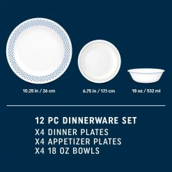 Alternative view of Amelia 12-piece Dinnerware Set, Service for 4