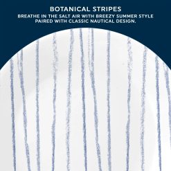 Alternative view of Botanical Stripes 6.75 Appetizer Plate