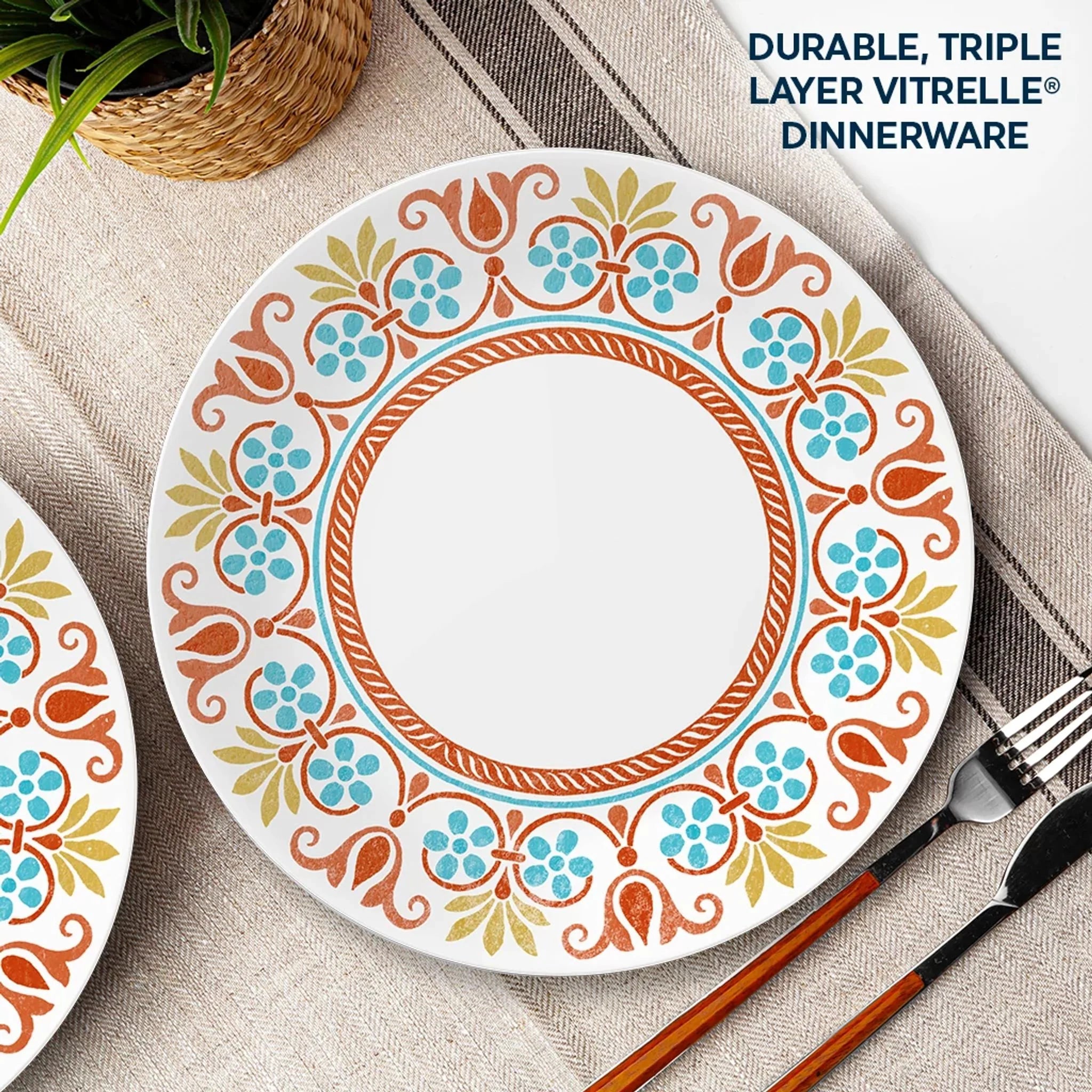 Global Collection Terracotta Dreams 10.25 Dinner Plate - Image 6